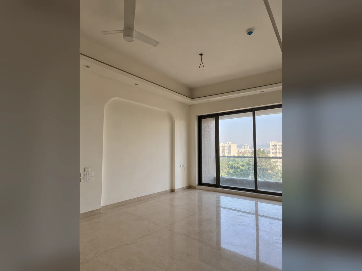 Original living room site condition before interior transformation